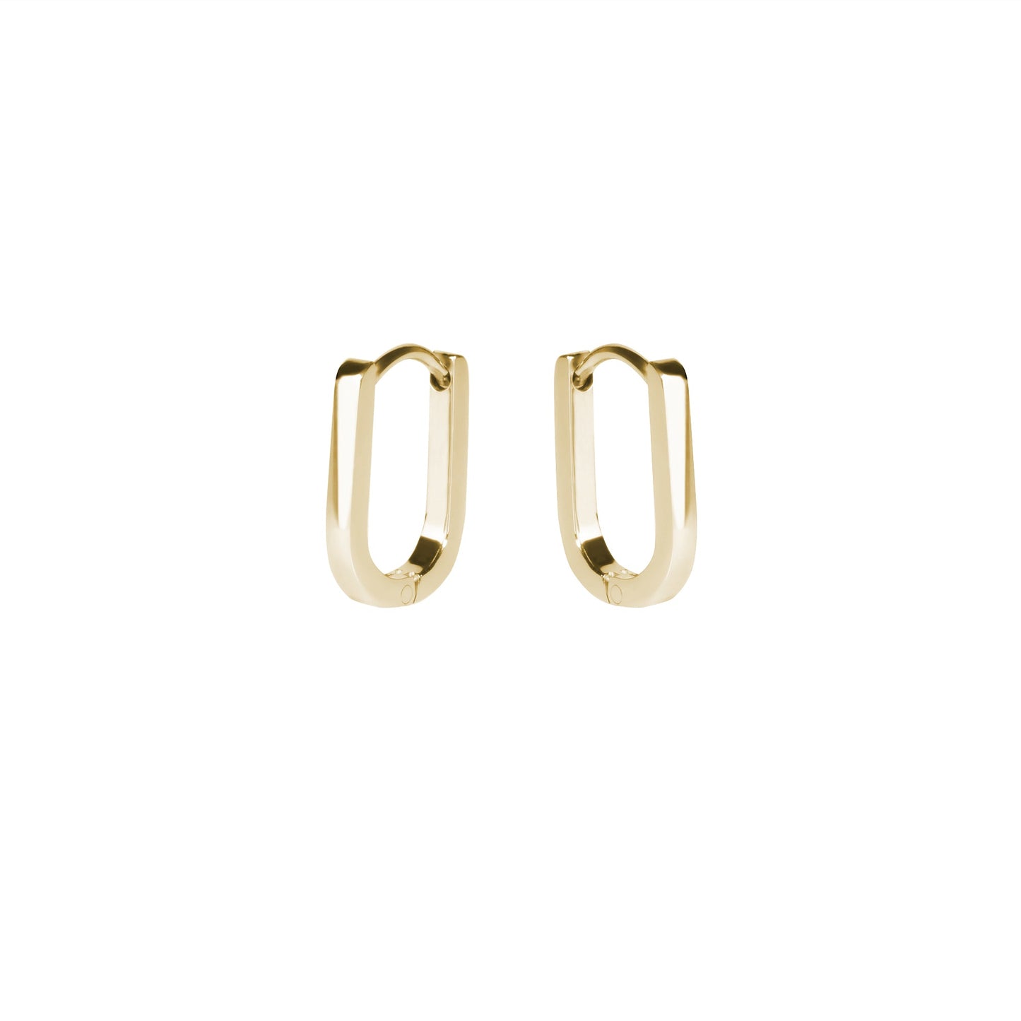 Oval U shape huggie earrings boucles d'oreilles dormeuses en U oval