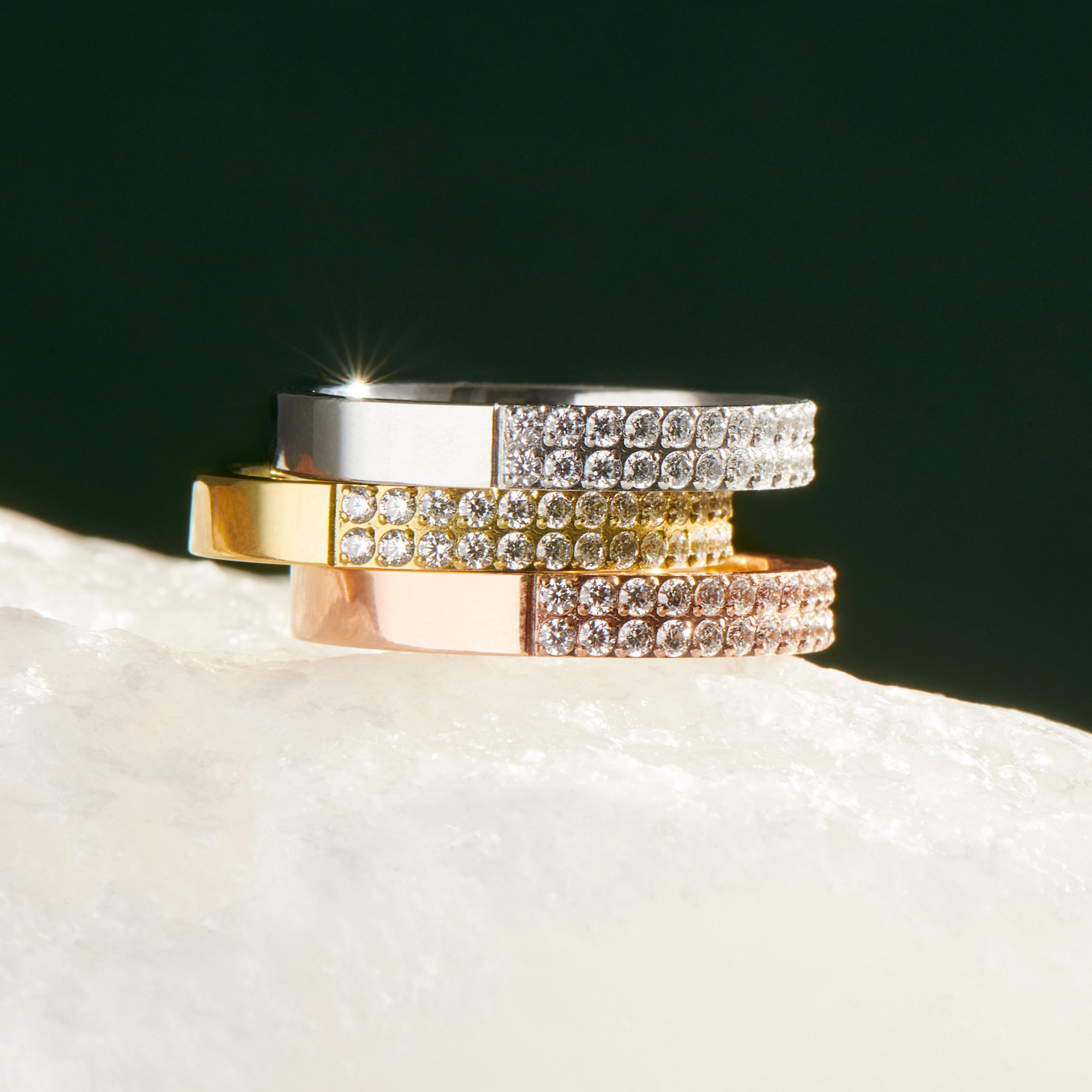 Rings for sensitive skin no allergies stainless steel bagues pour peau sensible pas de réaction acier chirurgical MIA