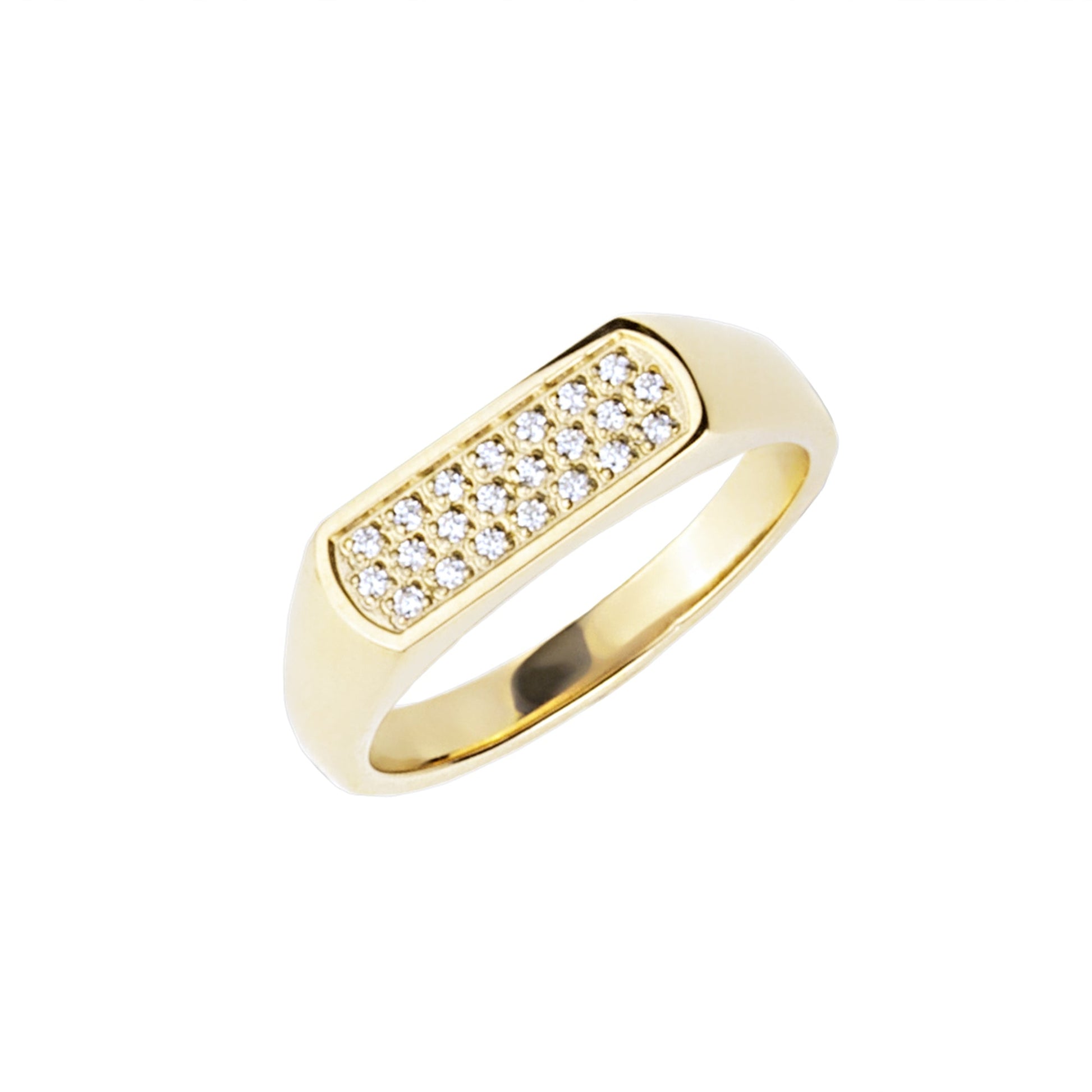 chic gold signet ring stainless steel bague chevalière pierres acier inoxydable MIA Bijoux