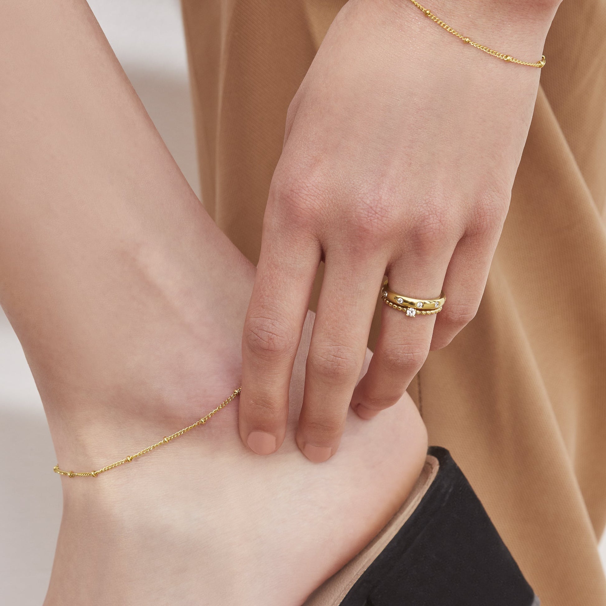 beads wrist chain stainless steel bracelet acier inoxydable MIA T219C075