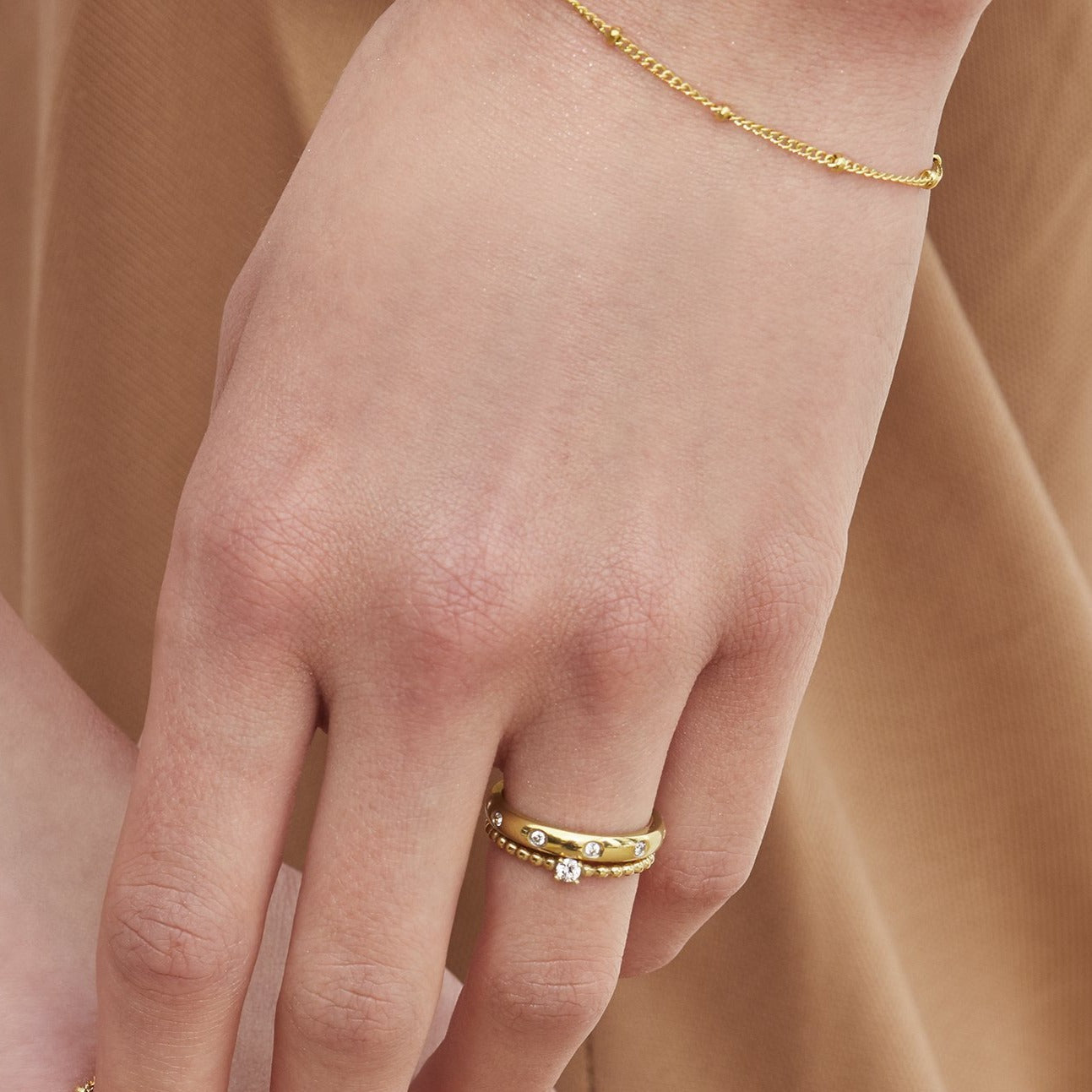 beads wrist chain stainless steel bracelet acier inoxydable MIA T219C075