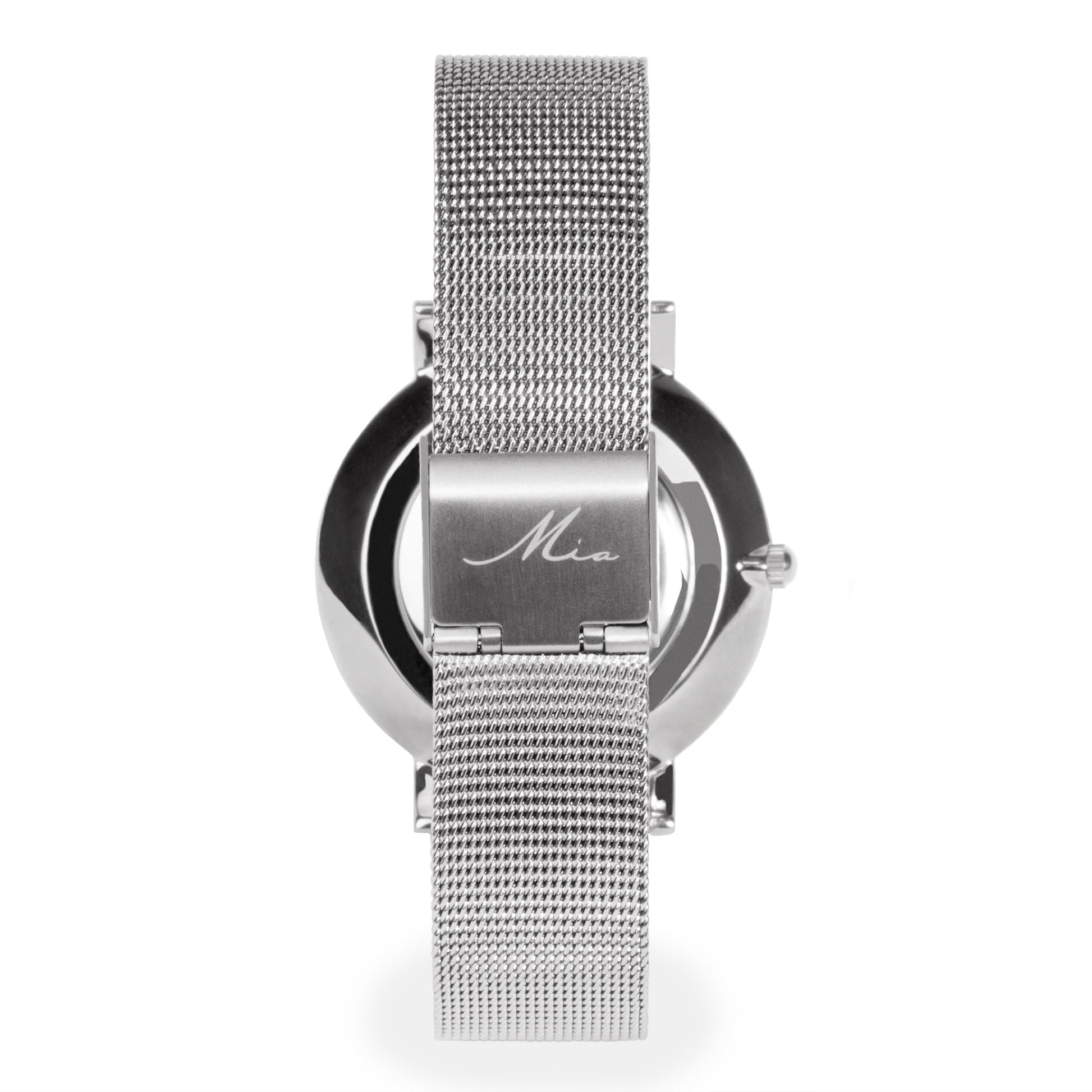 minimal pearl stainless steel watch