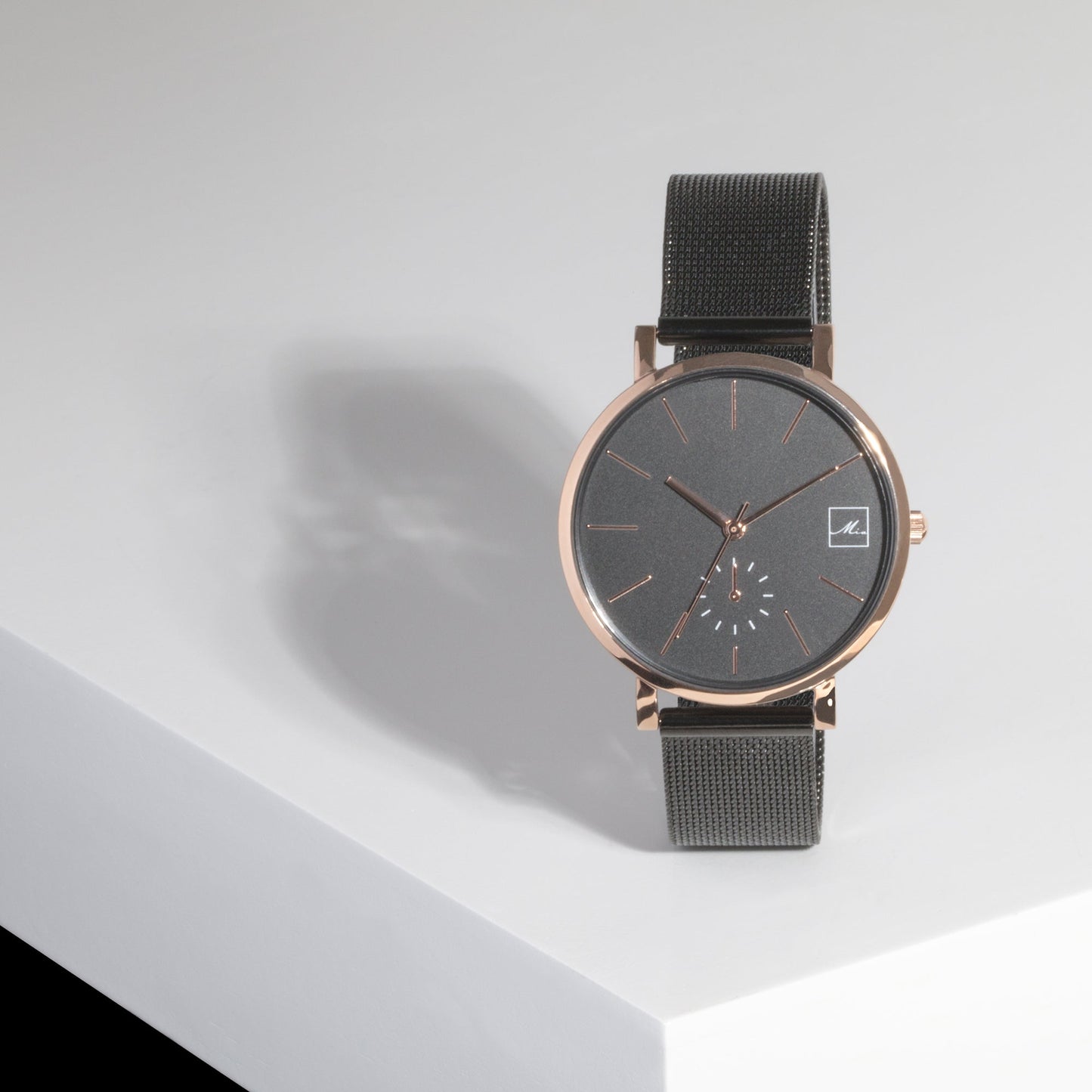 watch-women-black-rosegold-mesh-bracelet-stainless-steel-W317M02-MIA