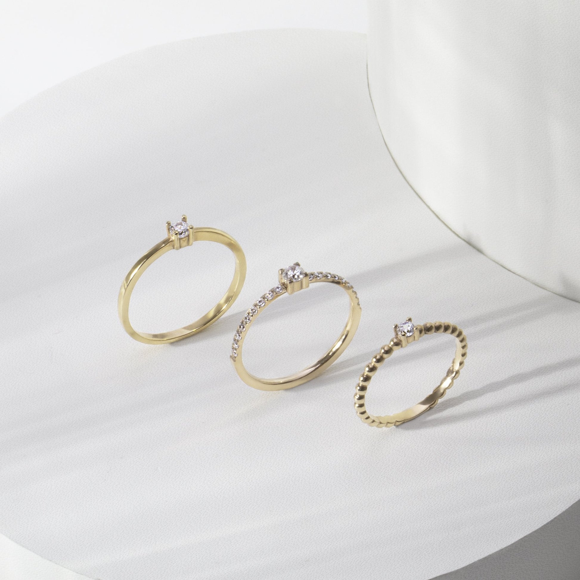 tarnish free half eternity silver stainless steel proposal ring one big stone MIAJWL Bague de fiançailles semi-éternité avec grosse pierre acier inox argent ne ternit pas Mia Bijoux