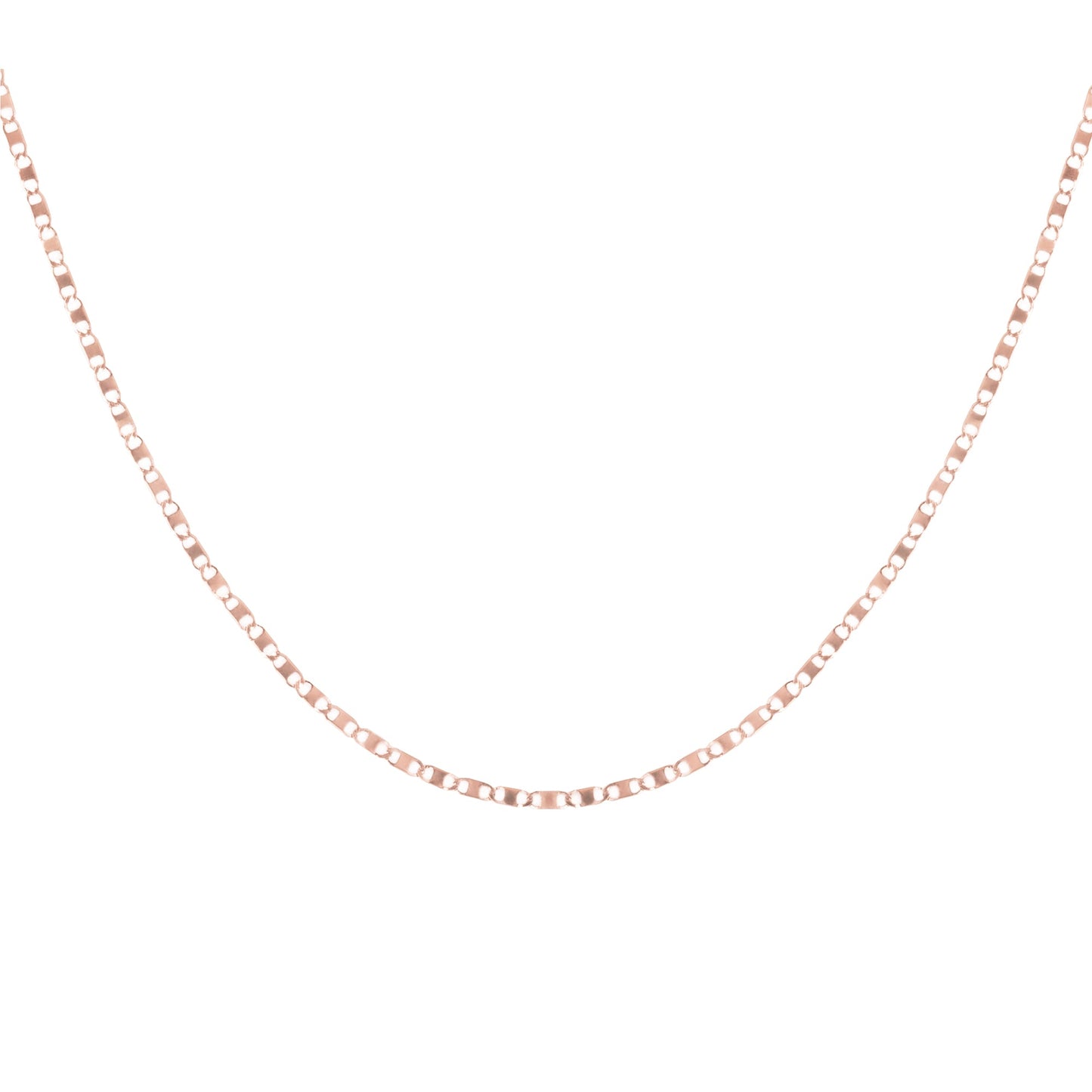 rose gold stainless steel neck chain women chaîne cou or rose acier inoxydable femme