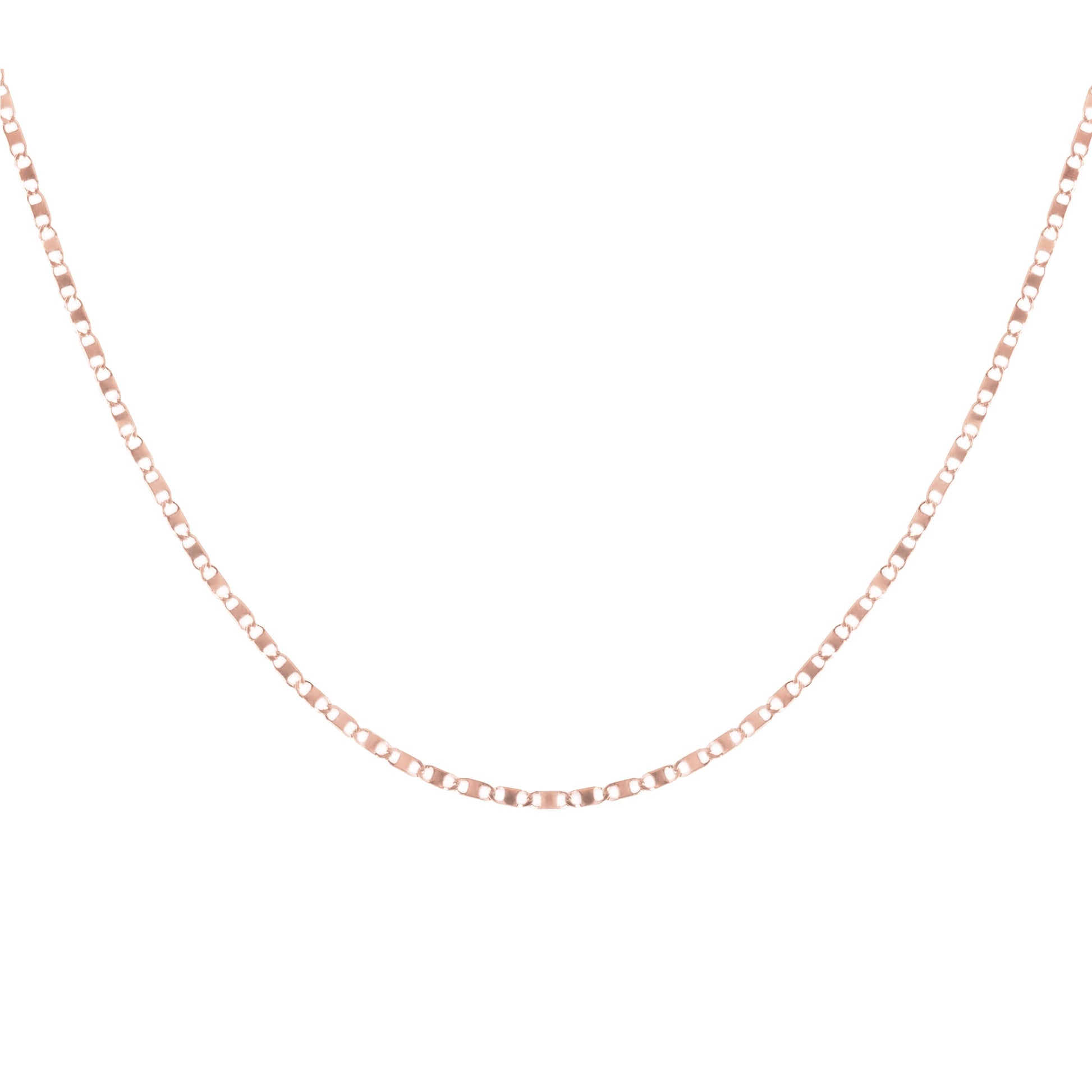 rose gold stainless steel neck chain women chaîne cou or rose acier inoxydable femme