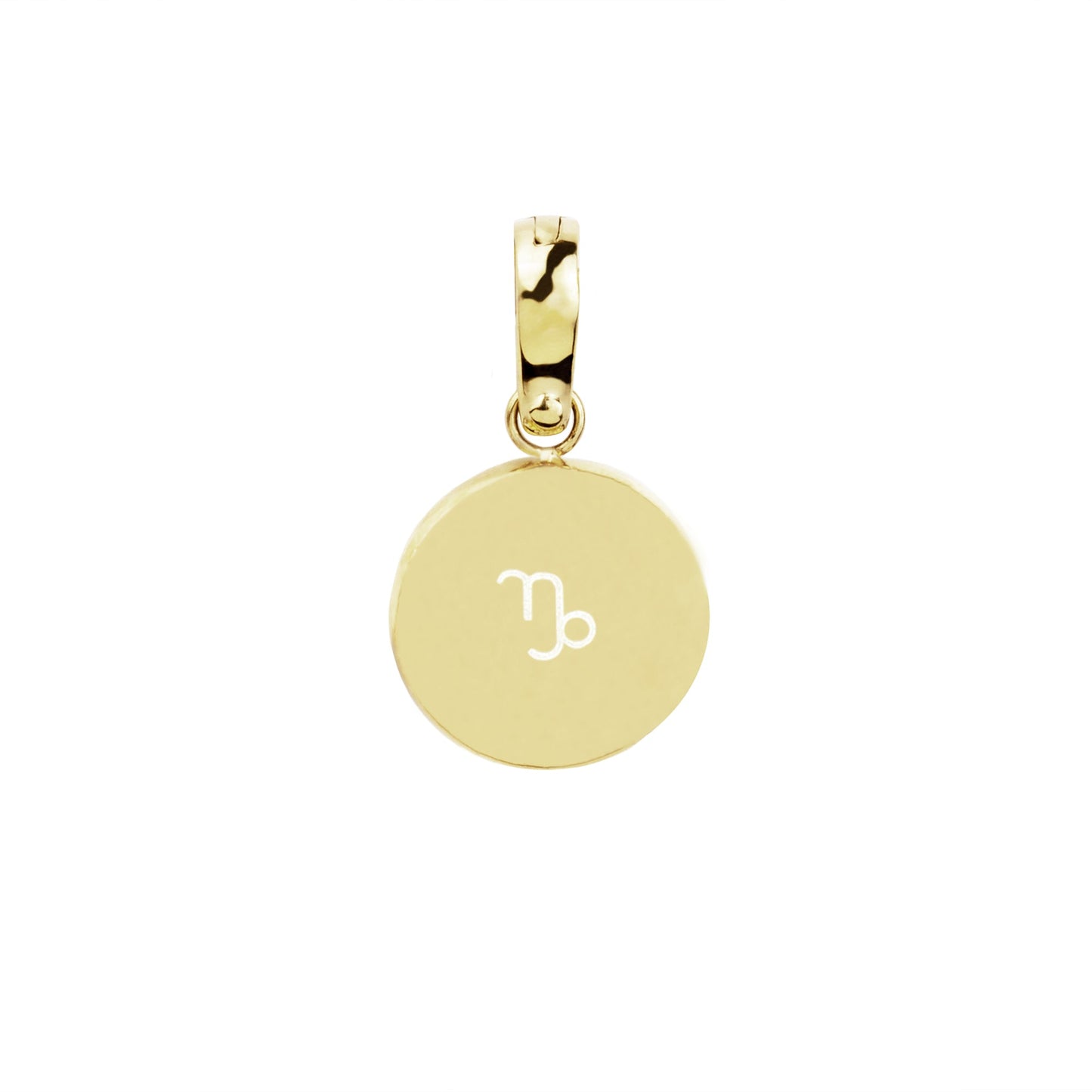 Stainless Steel gold charm capricorn breloque capricorne or acier inoxydable T221CH05DO