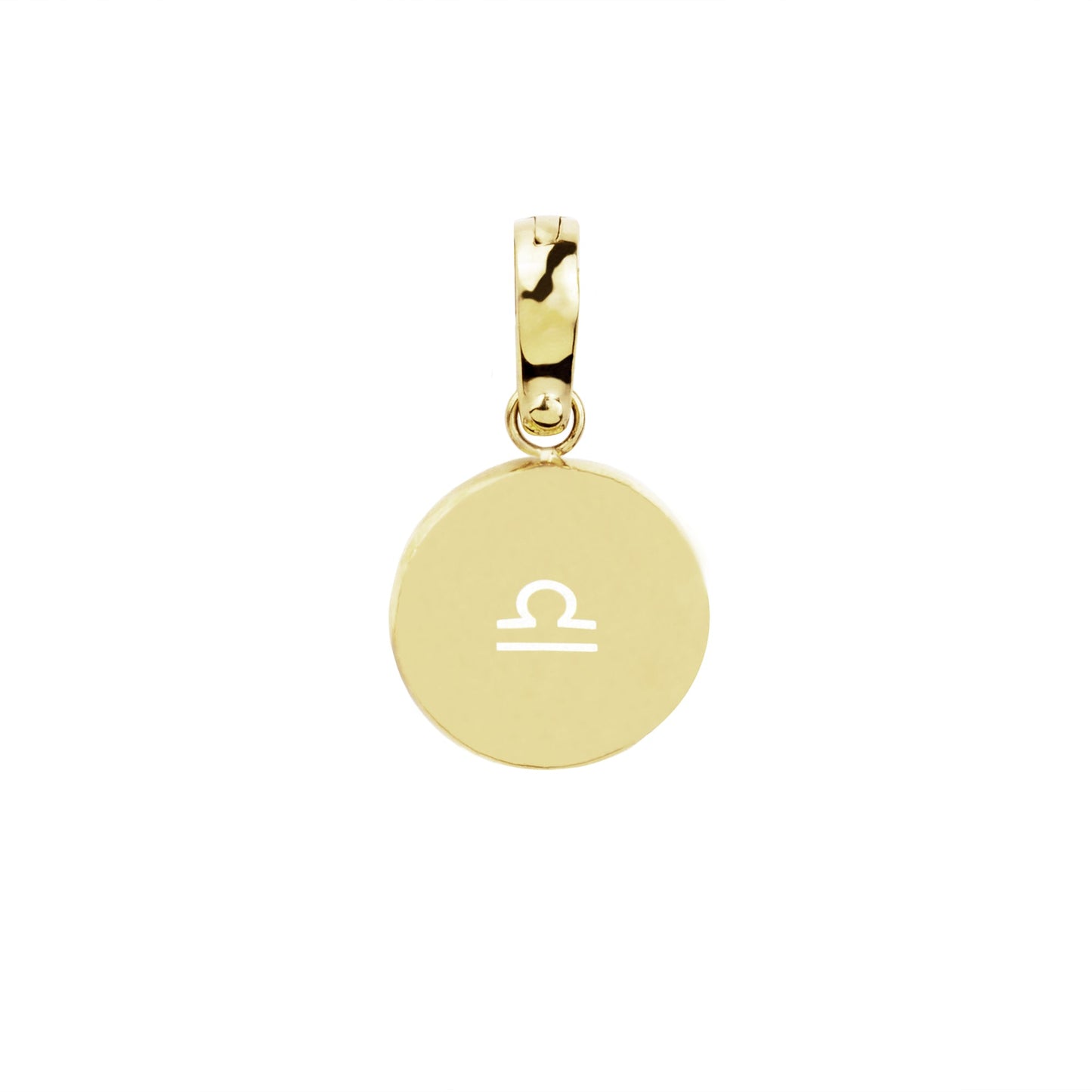 Stainless Steel gold charm libra breloque balance or acier inoxydable T221CH08DO