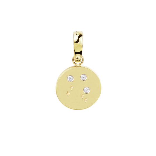 Gold zodiac charm libra breloque zodiaque balance acier inoxydable T221CH02DO