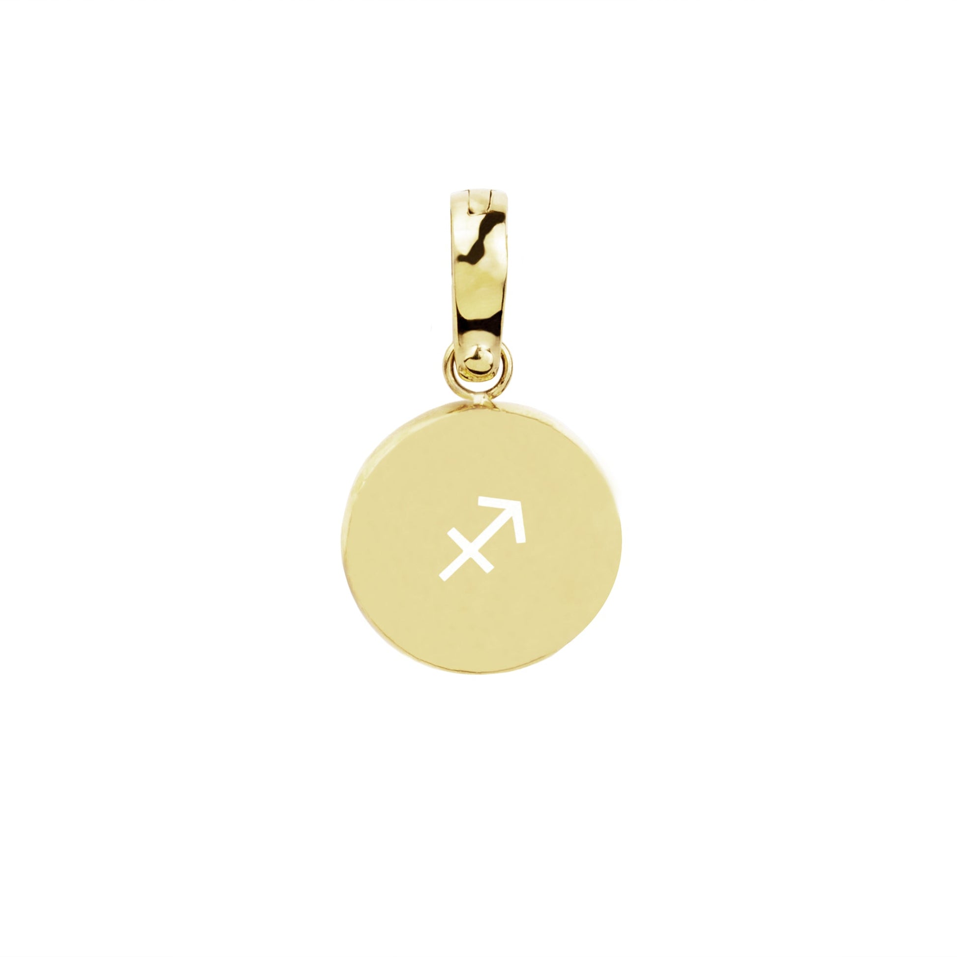 Stainless Steel gold charm sagittarius breloque sagittaire or acier inoxydable T221CH10DO