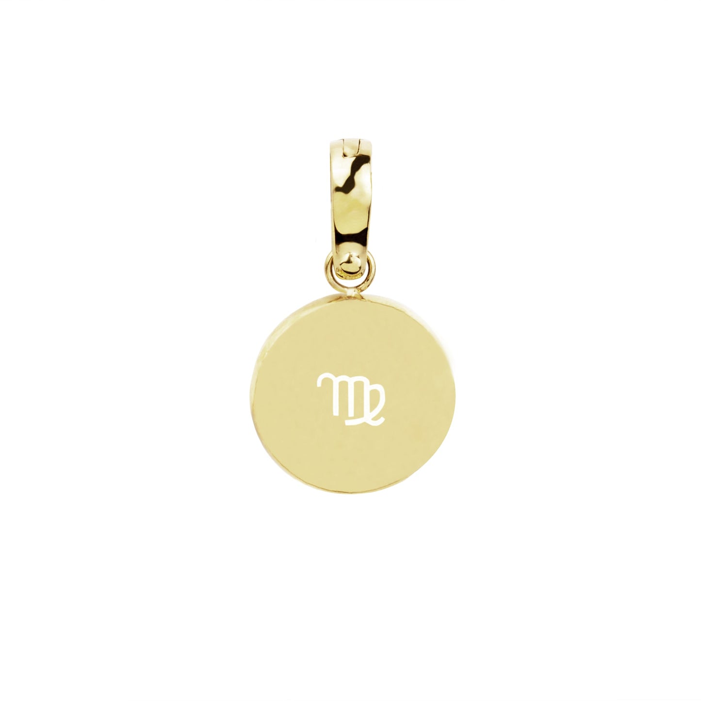 Stainless Steel gold charm virgo breloque vierge or acier inoxydable T221CH13DO