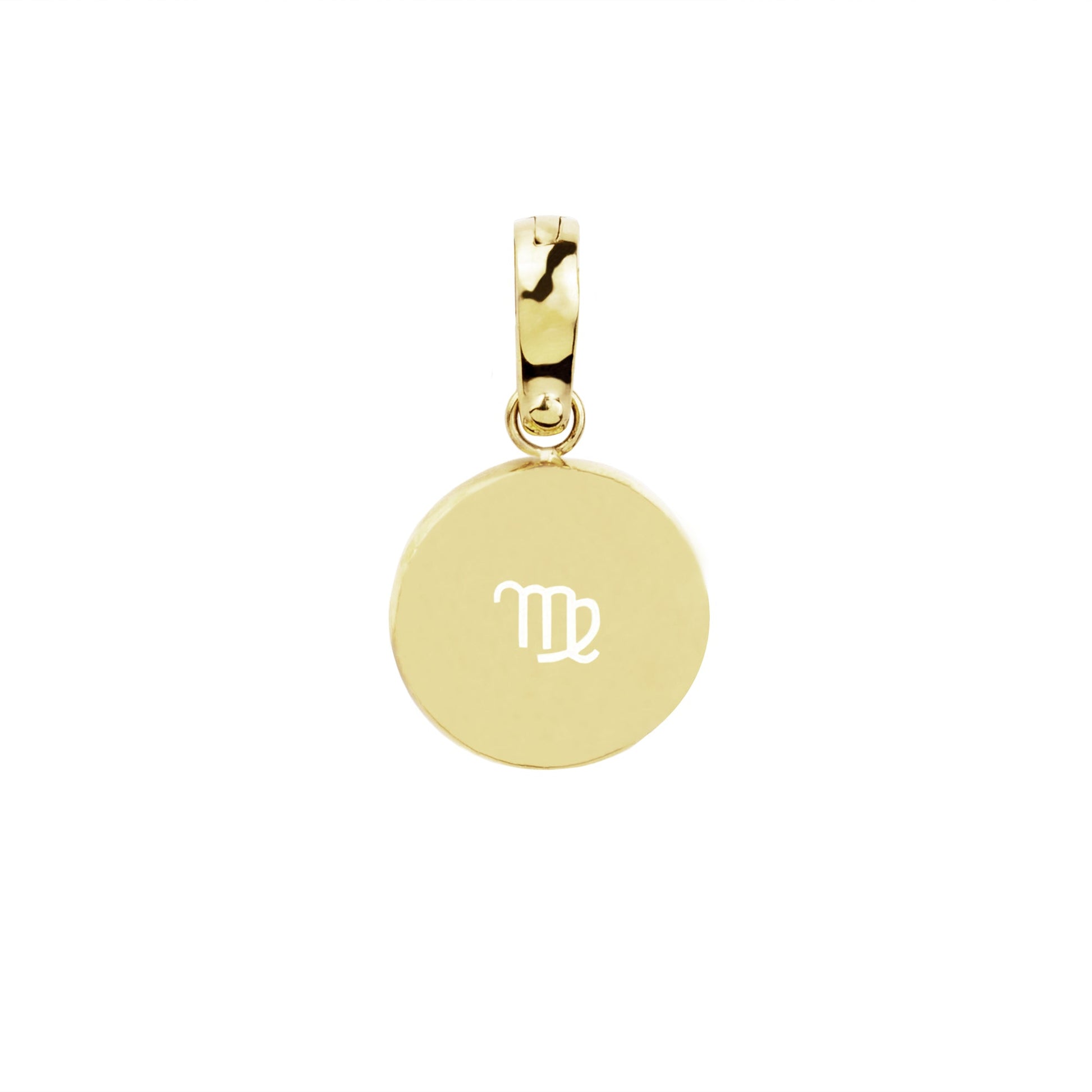 Stainless Steel gold charm virgo breloque vierge or acier inoxydable T221CH13DO