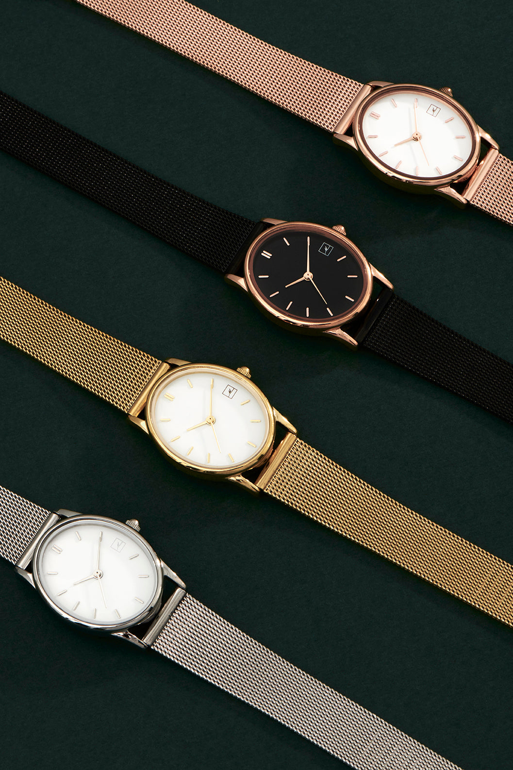 Stainless steel mesh watches for women comfortable and made to last montres acier inoxydable pour femmes hypoallergéniques et durables Mia Bijoux¸